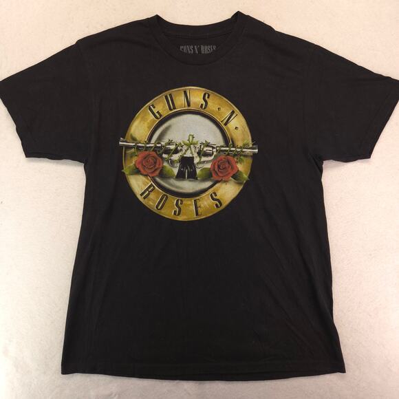 Guns N Roses Short Sleeve Graphic Band T Shirt Adult Mens Size Large L Black - Picture 2 of 9